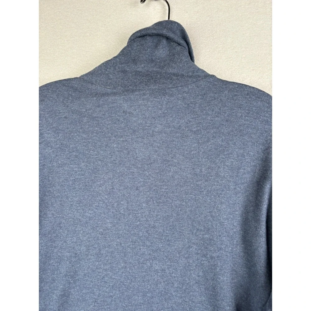 Vintage Polo Ralph Lauren Men's Sweater Large Blue Turtleneck 90s Pony 3172